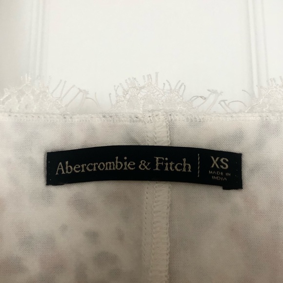 Abercrombie & Fitch Lace Camisole Top Animal Print Cream Size XS - Picture 7 of 7
